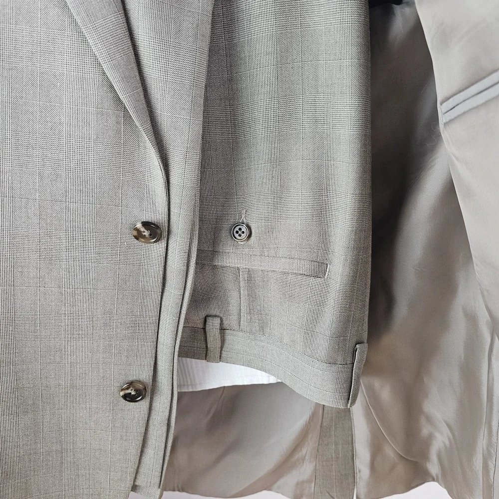 MICHAEL KORS Blazer Sport Coat Casual Two Button Jacket Size 46L Suit Mens Pants